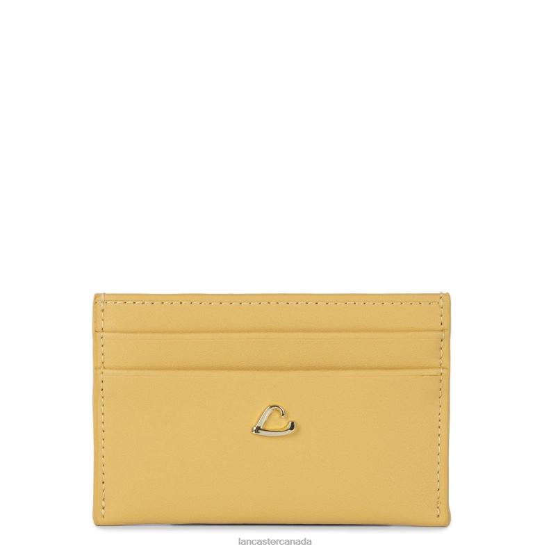 Women Card Holder City Philos 4J6H4700 Accessory Ocre Lancaster Paris