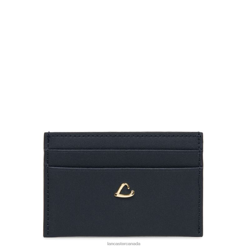 Women Card Holder City Philos 4J6H4702 Accessory Bleu Fonce Lancaster Paris