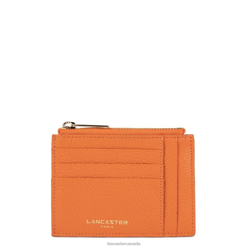 Women Card Holder Dune 4J6H829 Accessory Orange Lancaster Paris