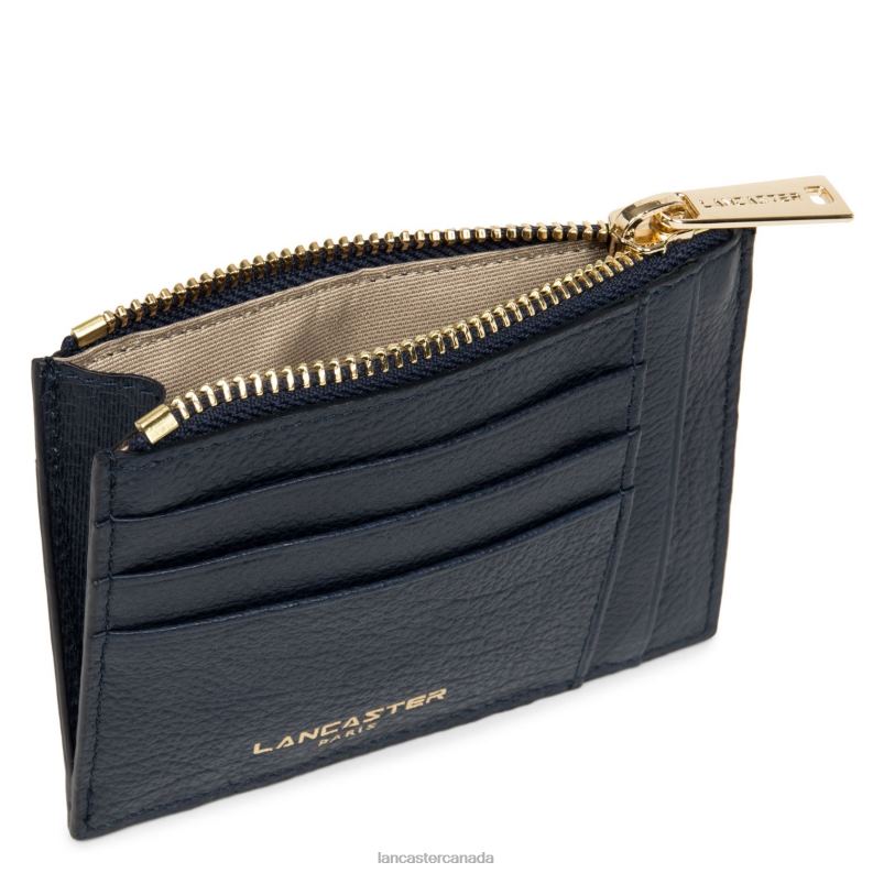 Women Card Holder Dune Fashion 4J6H820 Accessory Bleu Fonce Lancaster Paris