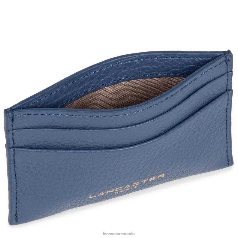 Women Card Holder Dune Lightweight 4J6H4752 Accessory Bleu Jeans Lancaster Paris