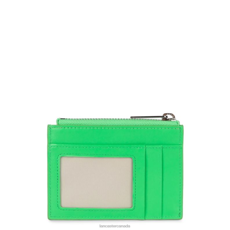 Women Card Holder Fashion PM 4J6H4666 Accessory Vert Ecolo Lancaster Paris