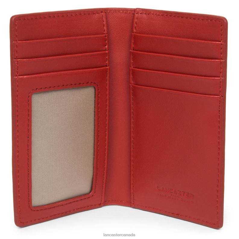 Women Card Holder Parisienne Pm 4J6H4786 Accessory Rouge Lancaster Paris