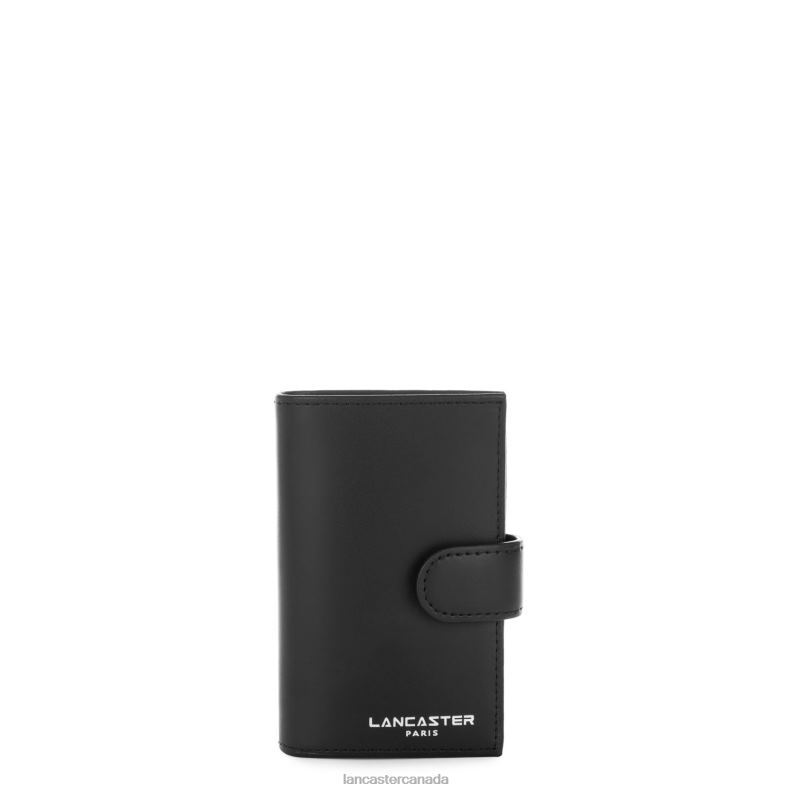 Women Card Holder Smooth 4J6H4775 Accessory Noir Lancaster Paris