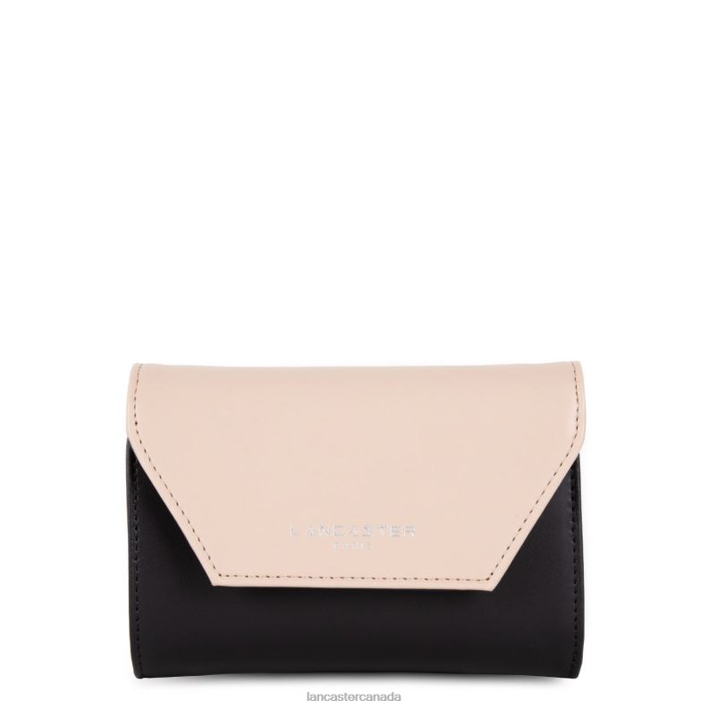 Women Back To Back Wallet Smooth 4J6H864 Accessory Noir-Nude Clair-Nude Fonce Lancaster Paris