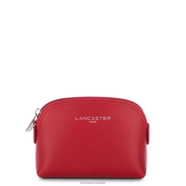 Women Coin Purse Smooth 4J6H842 Accessory Rouge Lancaster Paris