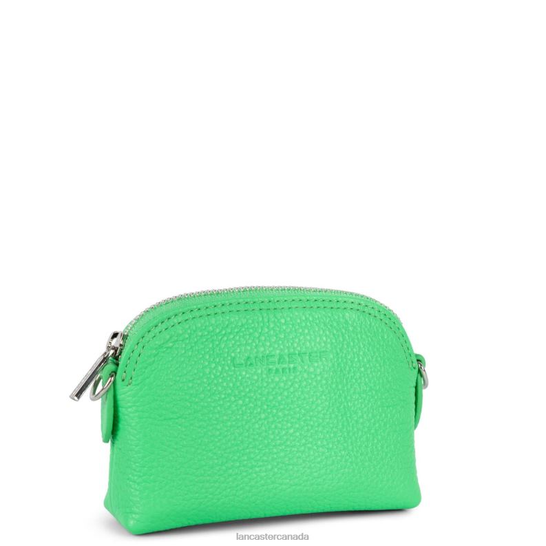 Women Small Coin Purse Foulonne Pm 4J6H4804 Accessory Vert Ecolo Lancaster Paris