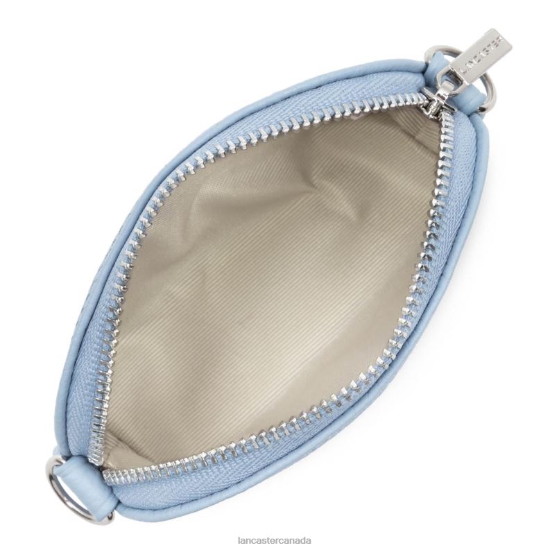 Women Small Coin Purse Foulonne Pm 4J6H4806 Accessory Bleu Ciel Lancaster Paris