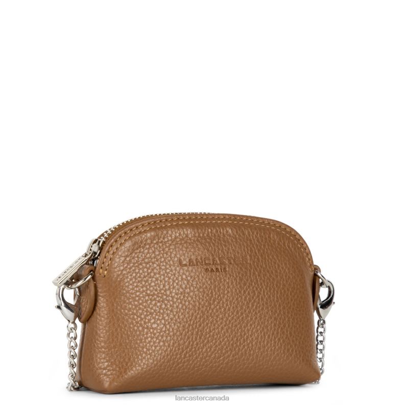 Women Small Coin Purse Foulonne Pm 4J6H4824 Accessory Camel Lancaster Paris