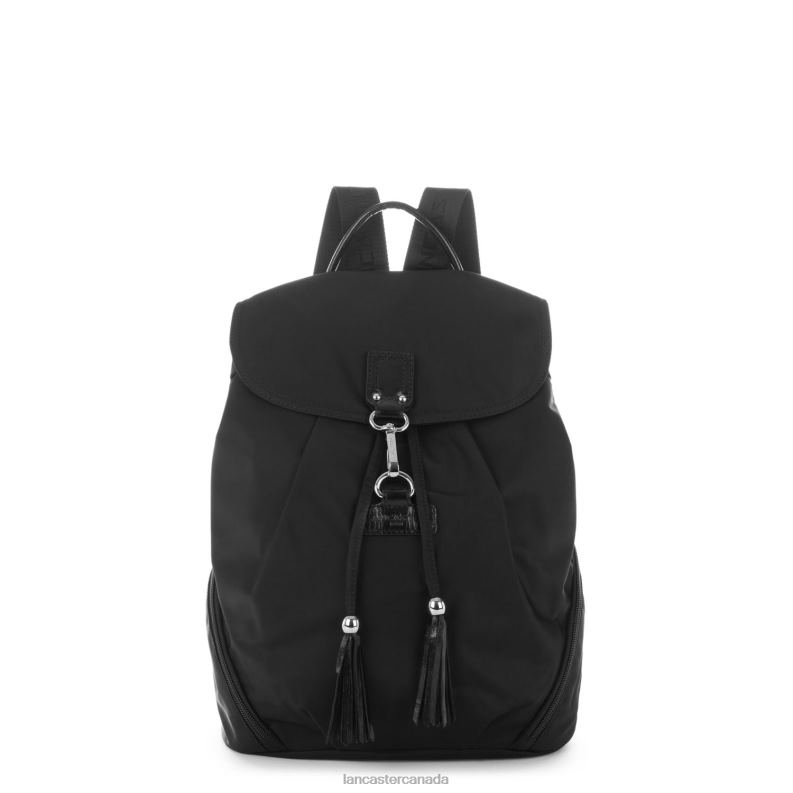 Women Backpack Basic Pompon 4J6H4583 Bag Noir Lancaster Paris