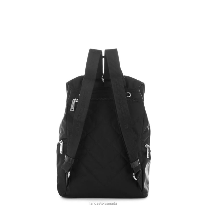 Women Backpack Basic Pompon 4J6H4583 Bag Noir Lancaster Paris