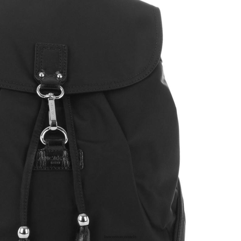 Women Backpack Basic Pompon 4J6H4583 Bag Noir Lancaster Paris
