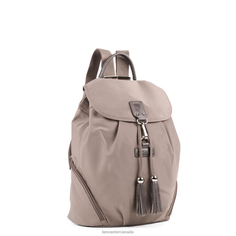 Women Backpack Basic Pompon 4J6H4586 Bag Galet Lancaster Paris