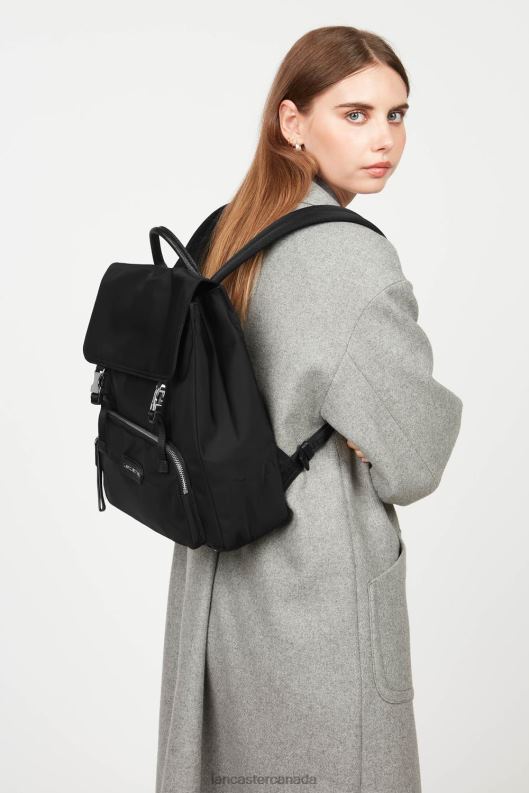 Women Backpack Basic Premium 4J6H4601 Bag Noir Lancaster Paris