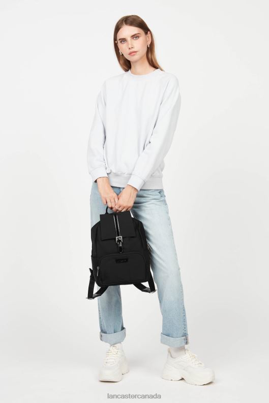 Women Backpack Basic Verni 4J6H4134 Bag Noir Lancaster Paris