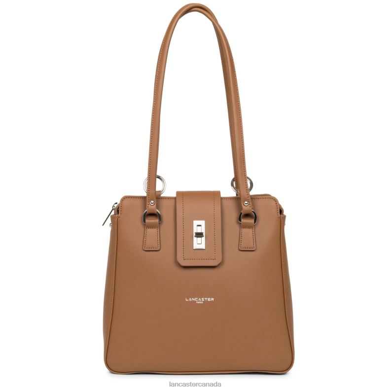Women Backpack City Mae 4J6H4644 Bag Camel Lancaster Paris