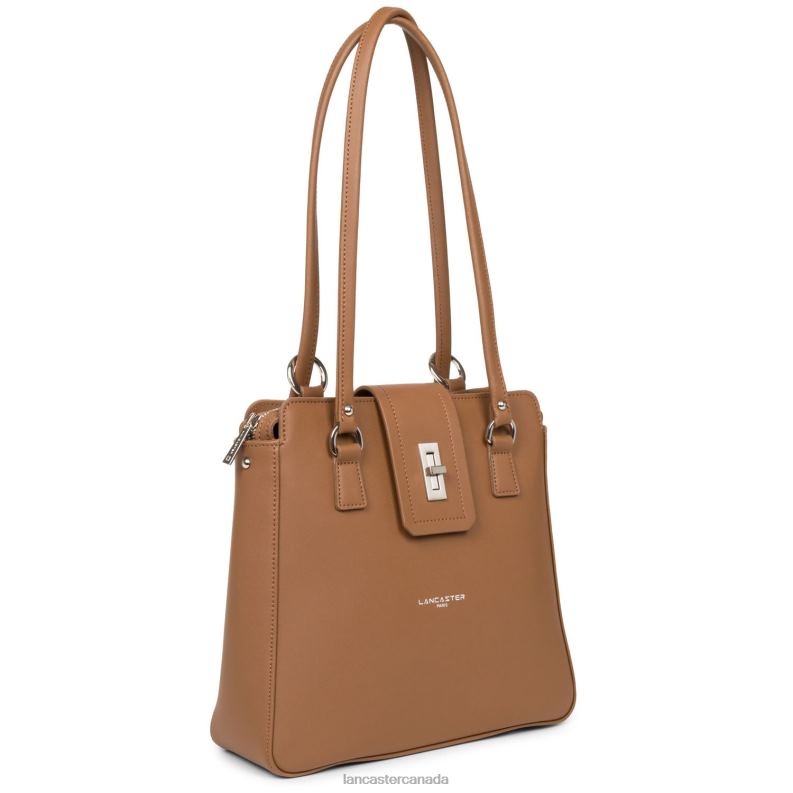 Women Backpack City Mae 4J6H4644 Bag Camel Lancaster Paris