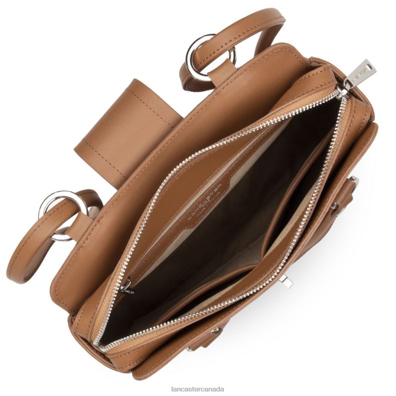 Women Backpack City Mae 4J6H4644 Bag Camel Lancaster Paris