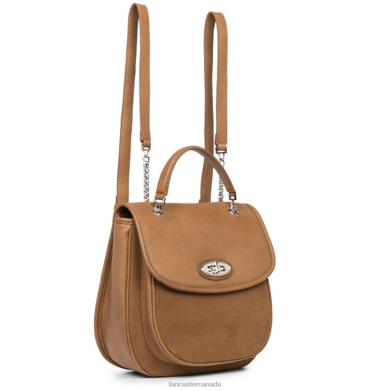 Women Backpack Dune Bi Janis 4J6H4628 Bag Camel Lancaster Paris