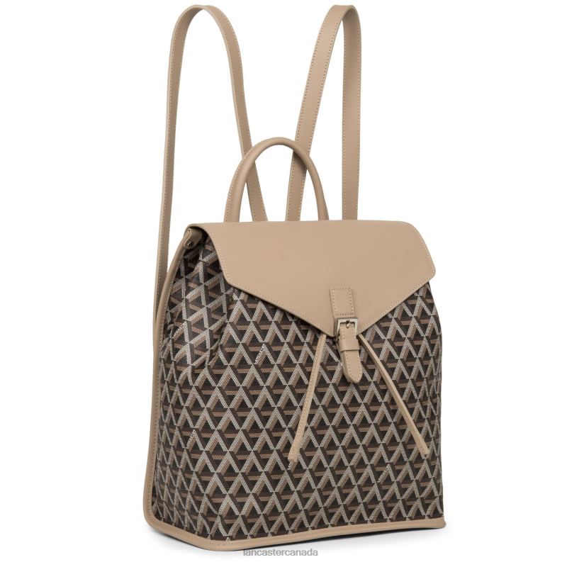 Women Backpack Ikon 4J6H4574 Bag Marron-Nude Lancaster Paris