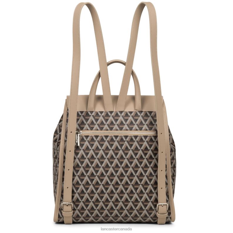 Women Backpack Ikon 4J6H4574 Bag Marron-Nude Lancaster Paris