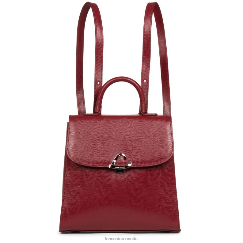 Women Backpack Lucertola 4J6H4622 Bag Carmin Lancaster Paris
