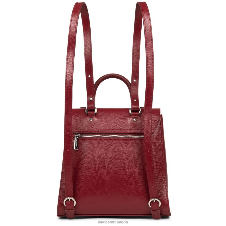 Women Backpack Lucertola 4J6H4622 Bag Carmin Lancaster Paris