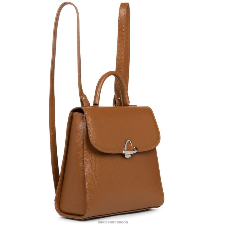 Women Backpack Lucertola 4J6H4623 Bag Camel Lancaster Paris