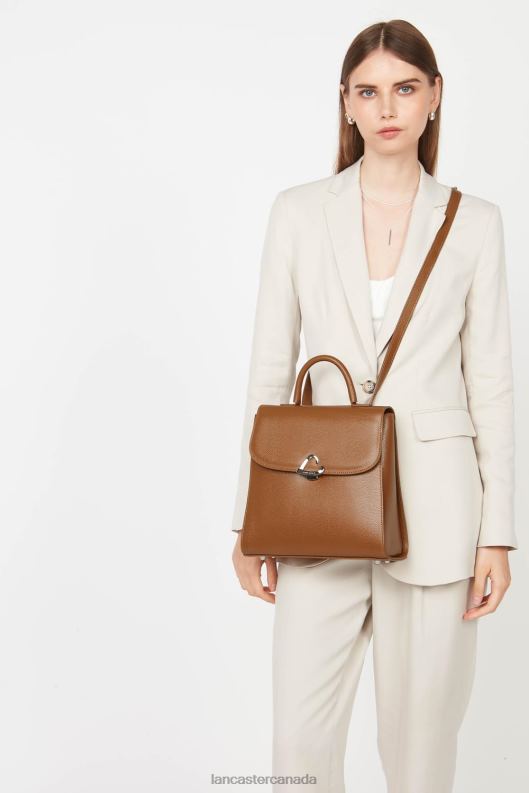 Women Backpack Lucertola 4J6H4623 Bag Camel Lancaster Paris
