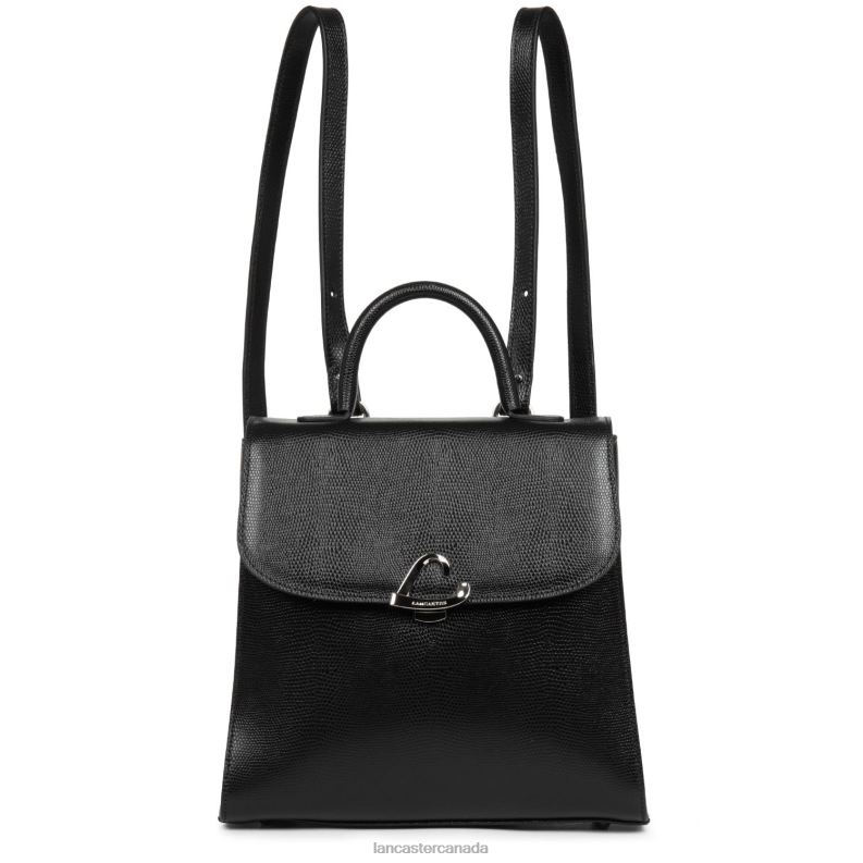 Women Backpack Lucertola 4J6H4624 Bag Noir Lancaster Paris
