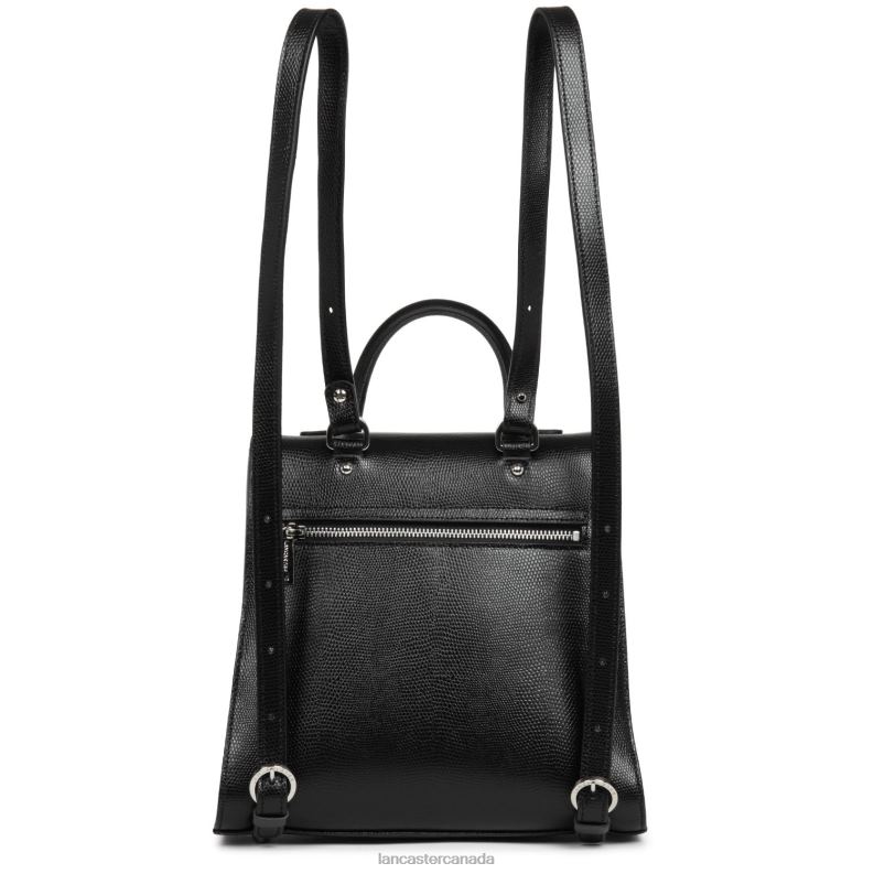Women Backpack Lucertola 4J6H4624 Bag Noir Lancaster Paris