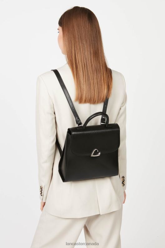 Women Backpack Lucertola 4J6H4624 Bag Noir Lancaster Paris
