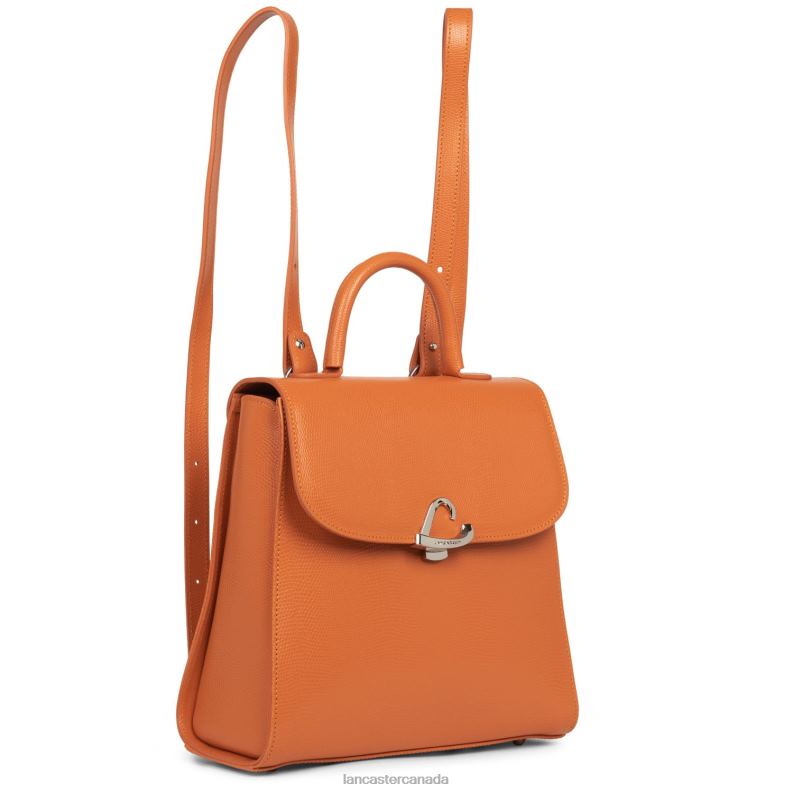 Women Backpack Lucertola 4J6H4625 Bag Orange Lancaster Paris