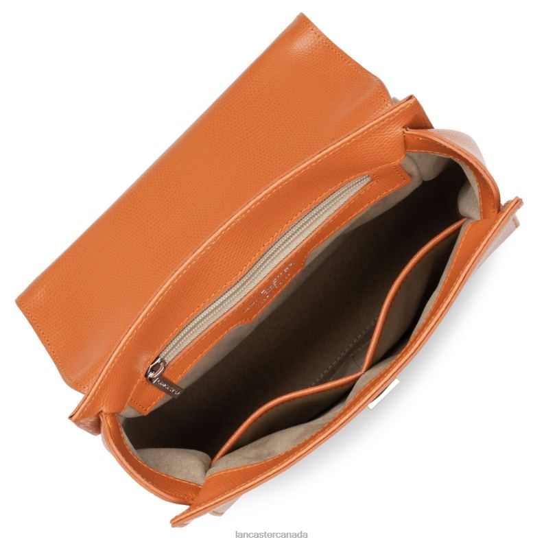 Women Backpack Lucertola 4J6H4625 Bag Orange Lancaster Paris