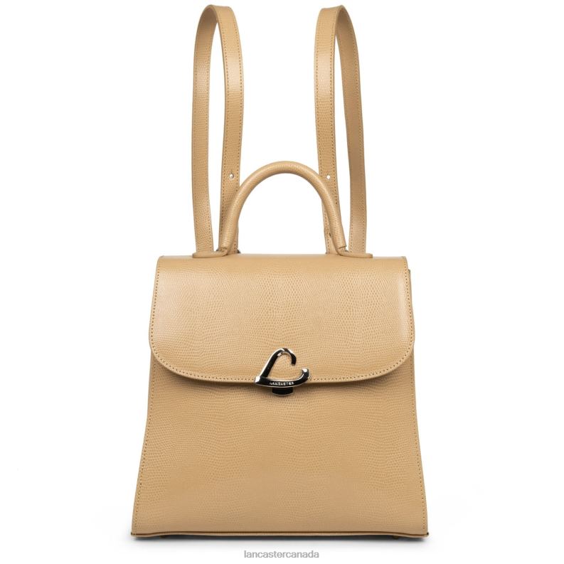 Women Backpack Lucertola 4J6H4626 Bag Naturel Lancaster Paris