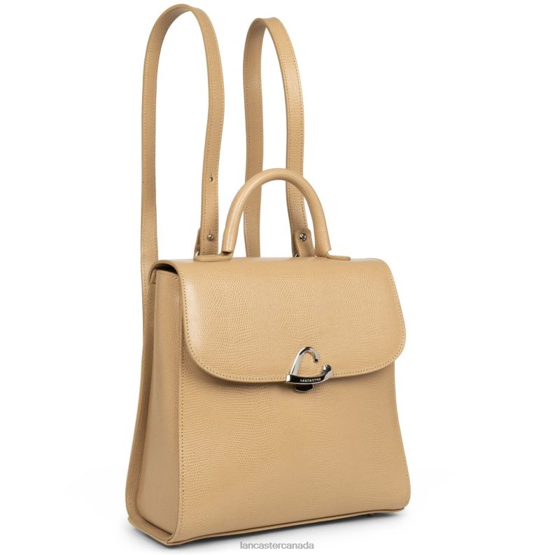 Women Backpack Lucertola 4J6H4626 Bag Naturel Lancaster Paris