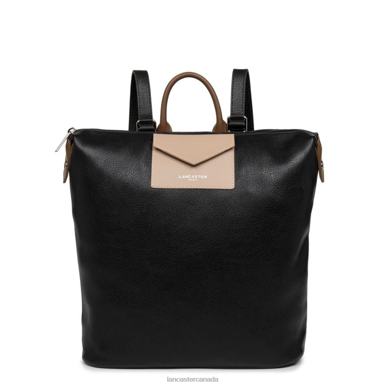 Women Backpack Maya 4J6H4632 Bag Noir-Nude-Vison Lancaster Paris