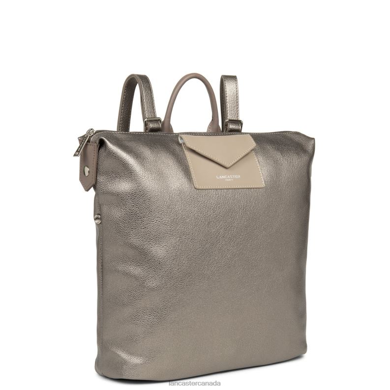 Women Backpack Maya 4J6H4634 Bag Etain-Galet-Taupe Lancaster Paris