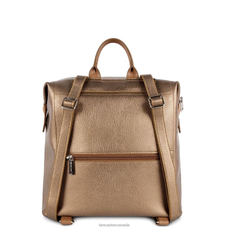 Women Backpack Maya 4J6H4636 Bag Cuivre-Noisette-Camel Lancaster Paris