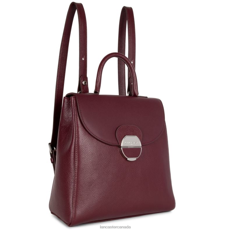 Women Backpack Pia 4J6H4560 Bag Pourpre Lancaster Paris