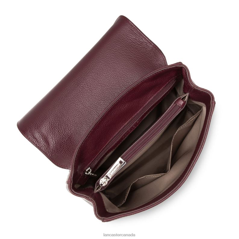 Women Backpack Pia 4J6H4560 Bag Pourpre Lancaster Paris