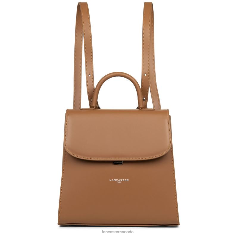 Women Backpack Smooth Even 4J6H4658 Bag Noisette Lancaster Paris