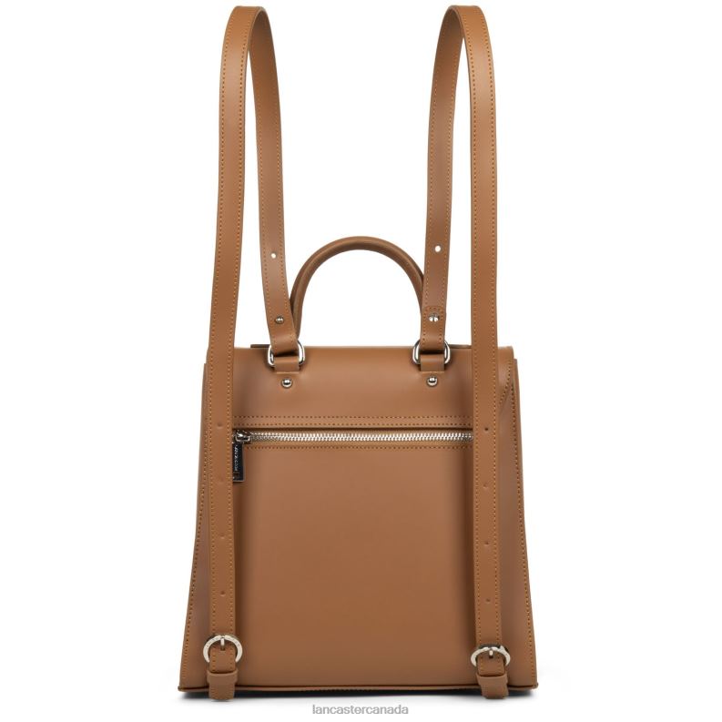 Women Backpack Smooth Even 4J6H4658 Bag Noisette Lancaster Paris
