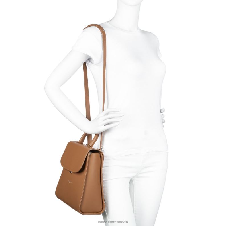 Women Backpack Smooth Even 4J6H4658 Bag Noisette Lancaster Paris