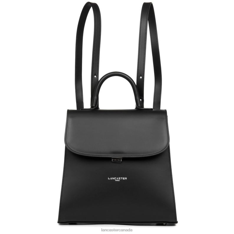 Women Backpack Smooth Even 4J6H4659 Bag Noir Lancaster Paris