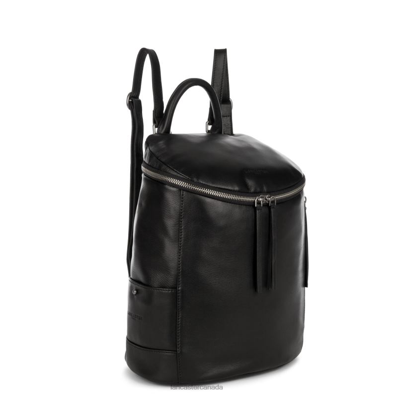 Women Backpack Soft Vintage 4J6H3536 Bag Noir Lancaster Paris