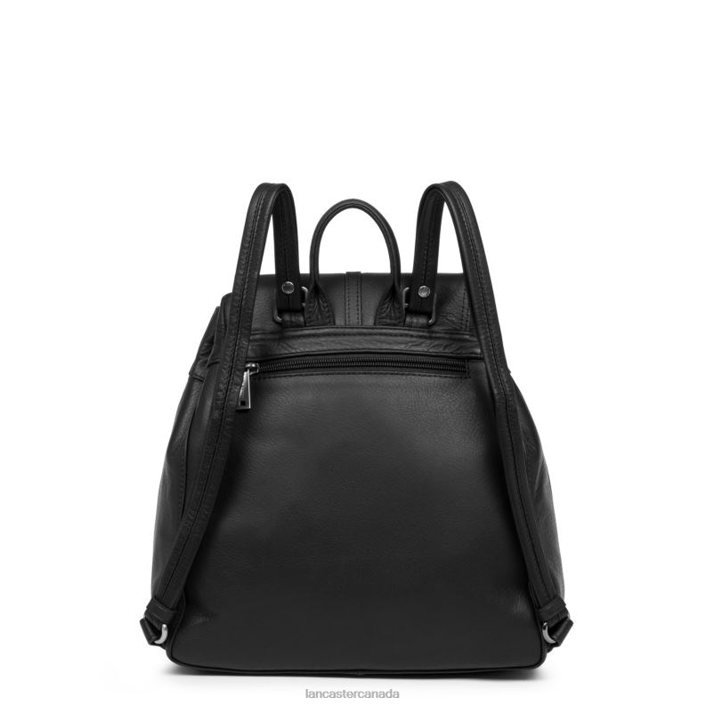 Women Backpack Soft Vintage Nova 4J6H4576 Bag Noir Lancaster Paris