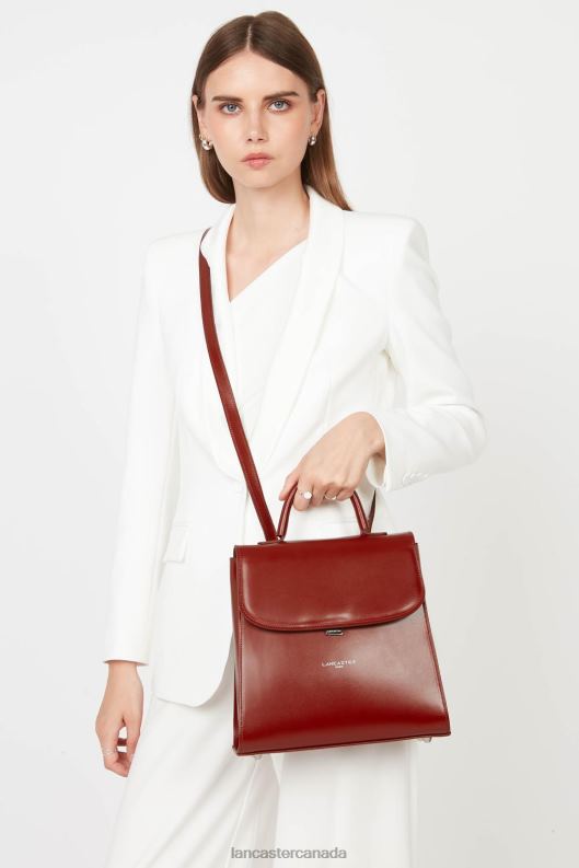 Women Backpack Suave Even 4J6H4570 Bag Carmin Lancaster Paris