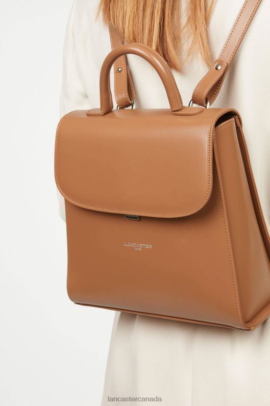 Women Backpack Suave Even 4J6H4571 Bag Camel Lancaster Paris