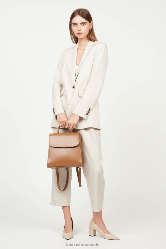 Women Backpack Suave Even 4J6H4571 Bag Camel Lancaster Paris